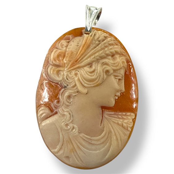 Colgante Mandile 1922 Mujer Cammei  in Plata Conchiglia 2MCICM147 - 2MCICM147